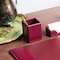 Dacasso Burgundy Bonded Leather Pencil Cup AG-5210 - alternate 5